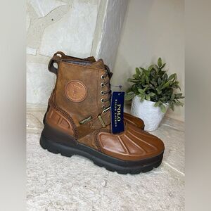 Polo Ralph Lauren Oslo High Waterproof Leather-Suede Boot 9.5